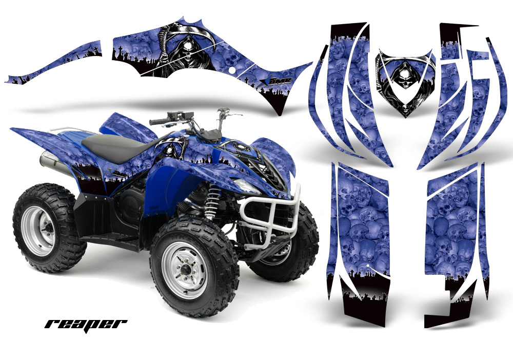 Yamaha Wolverine 06-10 Graphics Kit Reaper Blue